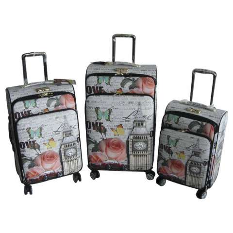 PU Suitcase Travel Bag Luggage Trolley Case Jb-D003