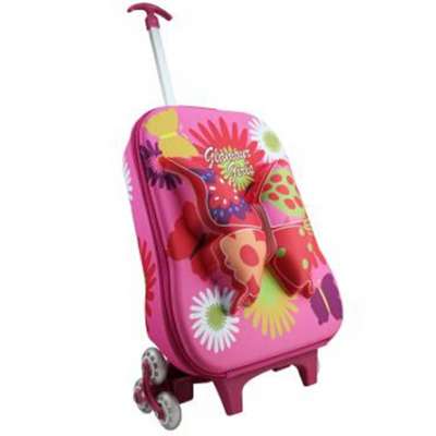 Cute Butterfly School Bag Trolley Luggage Case (LC006)